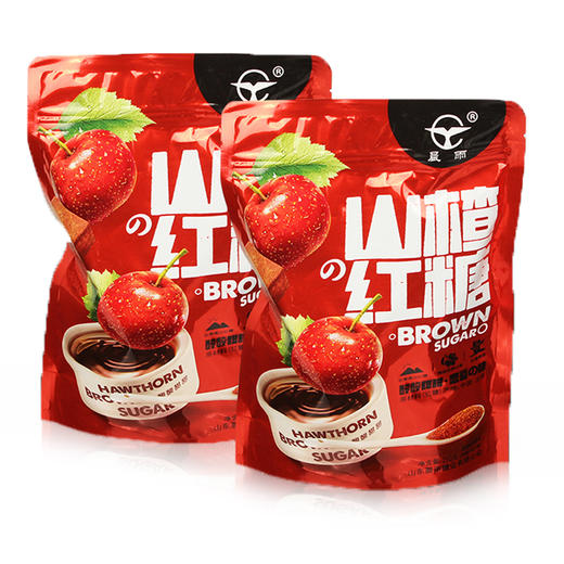 晨雨山楂红糖210g/袋 酸甜可口 酸甜开胃 口感浓郁 独立小包装 包邮 优质山楂 甘蔗 红糖  商品图1