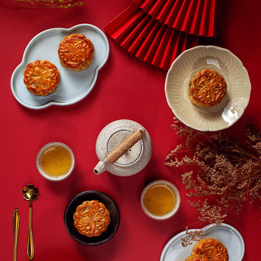 【南联自提】月韵飘香月饼礼盒（八个装月饼560g）*12盒/箱 商品图2