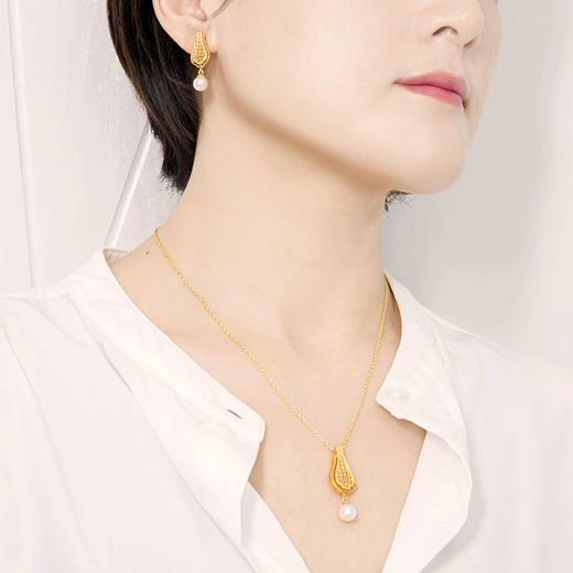 花丝镶嵌龙袍水纹系列饰品｜花丝镶嵌瓶安系列饰品｜花丝镶嵌玉璧系列饰品 商品图5