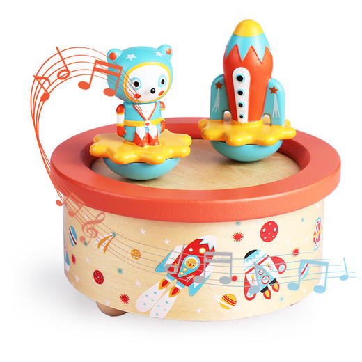 djeco儿童宝宝太空卡通音乐盒玩具旋转跳舞八音盒男女孩生日礼物 ¥229.00 商品图0