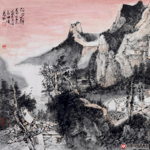 李星赋《山水作品》68*138cm 山水横幅作品 办公室/客厅/书房挂画 商品图2