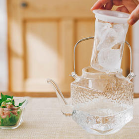 【HARIO】耐热玻璃冷酒器角地炉利冰酒器内附储冰器IDKF-2SV