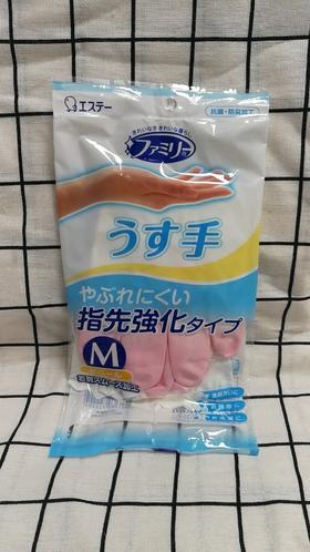 日本ST小鸡洗碗橡胶手套（M码）/双 - 4901070722204-10包/袋