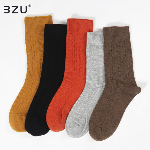 【5双装】袜子女中筒夏天日系防臭脚四季韩国长袜秋冬保暖短袜 商品图1