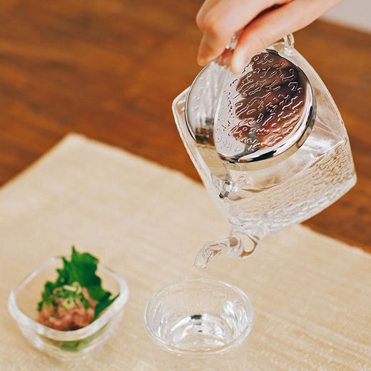 【HARIO】耐热玻璃冷酒器角地炉利冰酒器内附储冰器IDKF-2SV 商品图1