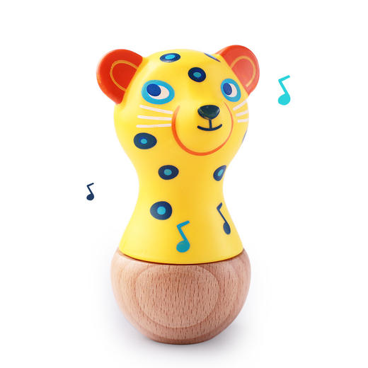 djeco木质沙锤摇铃沙铃新生儿逗乐情绪安抚婴儿玩具宝宝沙球乐器 商品图0