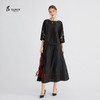 TANGY Collection/天意2020秋季新品精美中国钮流苏莨绸女士半裙 商品缩略图0
