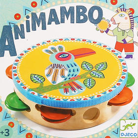 djeco曼波宝宝手持摇铃儿童手抓手握音乐玩具幼儿园儿童舞蹈铃鼓