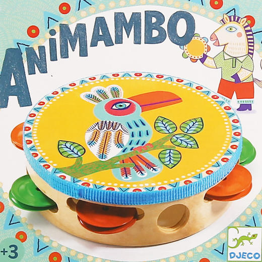 djeco曼波宝宝手持摇铃儿童手抓手握音乐玩具幼儿园儿童舞蹈铃鼓 商品图0