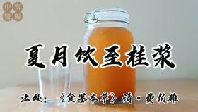 桂浆饮丨送给脾胃虚寒、上热下寒亲们的消暑佳饮