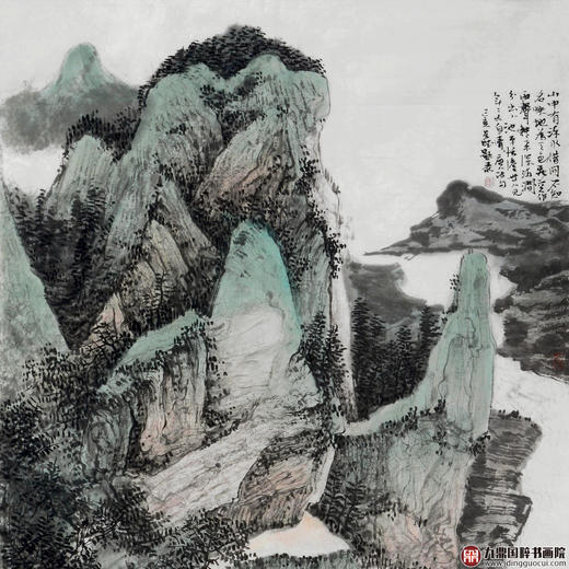 李星赋《山水作品》68*138cm 山水竖幅作品 玄关/办公室挂画 商品图2