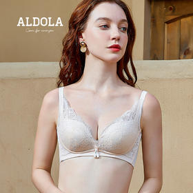雅黛丽内衣女文胸舒适无钢圈上托性感蕾丝边聚拢胸罩DYW0684
