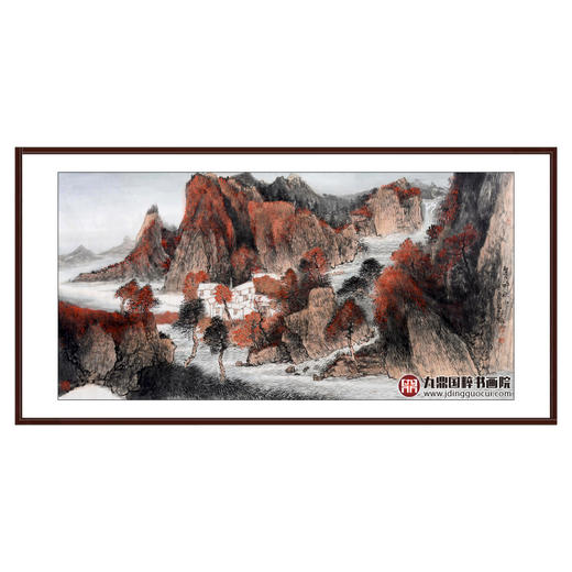 李星赋《山水作品》68*138cm 山水横幅作品 办公室/客厅/书房挂画 商品图0