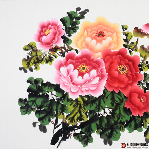 李兆生《国色天香》68*138cm 花鸟横幅作品 茶室/卧室挂画 商品图2