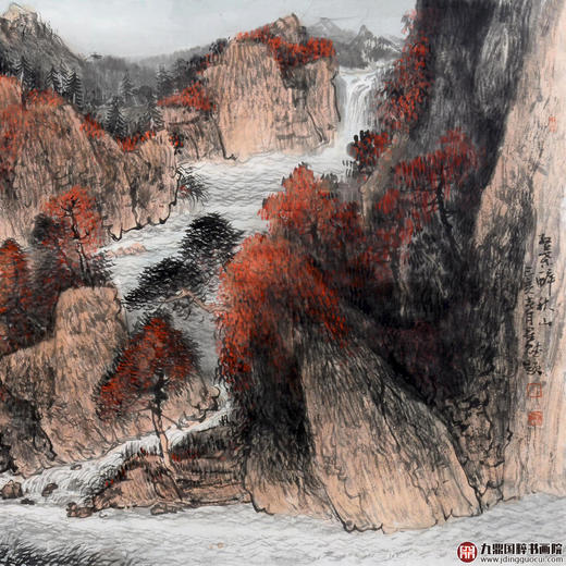 李星赋《山水作品》68*138cm 山水横幅作品 办公室/客厅/书房挂画 商品图3