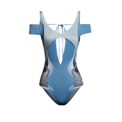 THE FABRIC UNION「高贵的野蛮人」系列服装 度假深V领连体泳⾐(百搭紧身连体衣)  现货 商品图4