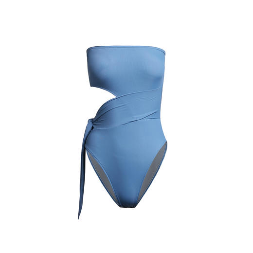 THE FABRIC UNION「高贵的野蛮人」系列服装 套装：度假裹胸连体泳⾐+印花披肩沙滩⼱ 现货 商品图4