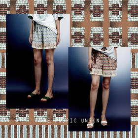 THE FABRIC UNION「高贵的野蛮人」系列服装 休闲度假流苏短裤 现货