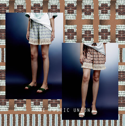 THE FABRIC UNION「高贵的野蛮人」系列服装 休闲度假流苏短裤 现货 商品图0