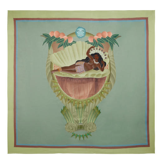 THE FABRIC UNION「高贵的野蛮人」系列服装 套装：度假裹胸连体泳⾐+印花披肩沙滩⼱ 现货 商品图5