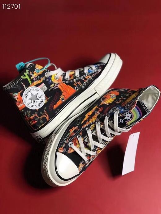 Converse Twisted ResortCONVERSE匡威官方 Chuck 70潮流印花高帮外星人坠落科幻涂鸦款男女板鞋167761C Size：35--44 商品图0