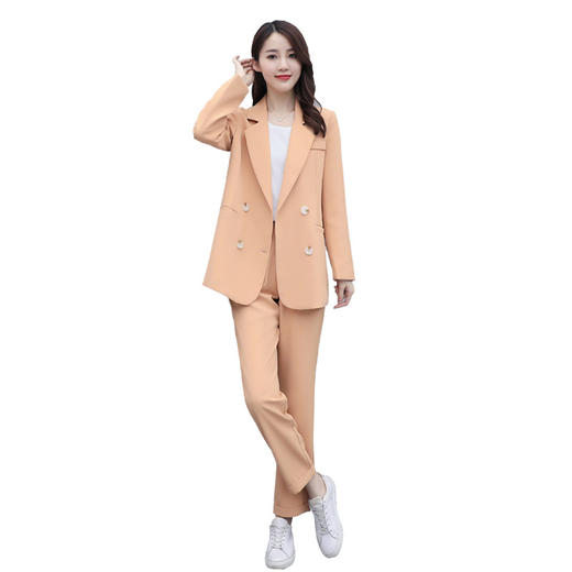 WZNH-HSYL6801职业装2020新款上班气质干练韩版休闲时尚两件套 商品图4