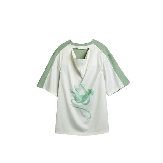 THE FABRIC UNION「高贵的野蛮人」系列服装 垂坠领短袖T恤 现货 商品图9