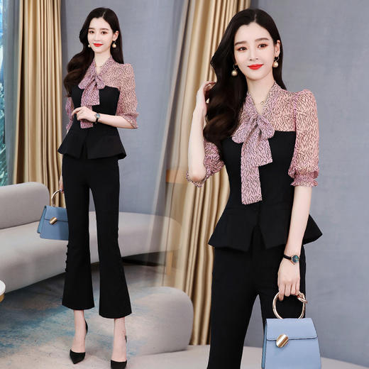 WZNH-RSLD8095潮流舒适短袖休闲个性优雅套装 商品图3