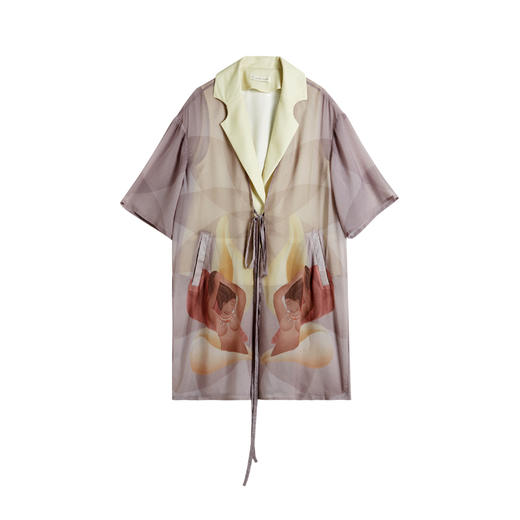 THE FABRIC UNION「高贵的野蛮人」系列服装 薄纱休闲中袖外套 现货 商品图4