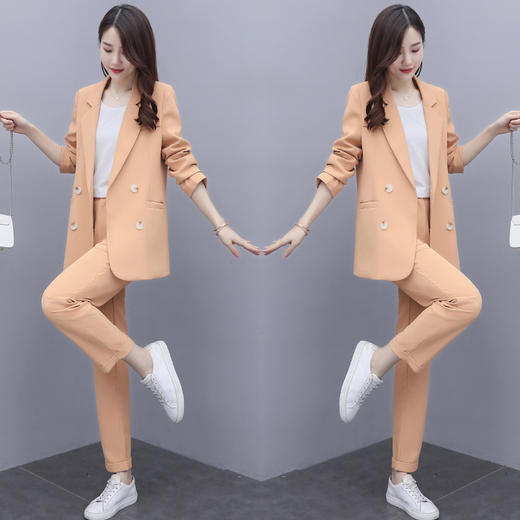 WZNH-HSYL6801职业装2020新款上班气质干练韩版休闲时尚两件套 商品图1