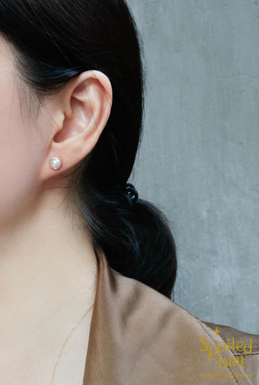 spoiledbrat jewelry生如夏花珍珠尖晶石耳钉 商品图4
