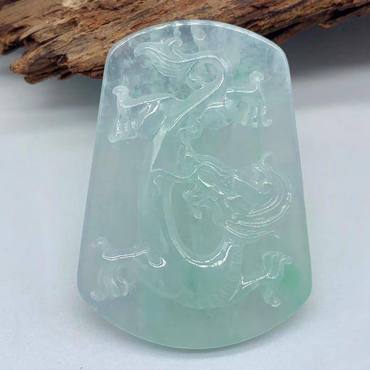 派瑞翡翠 翡翠龙牌 糯种 飘花 商品图3