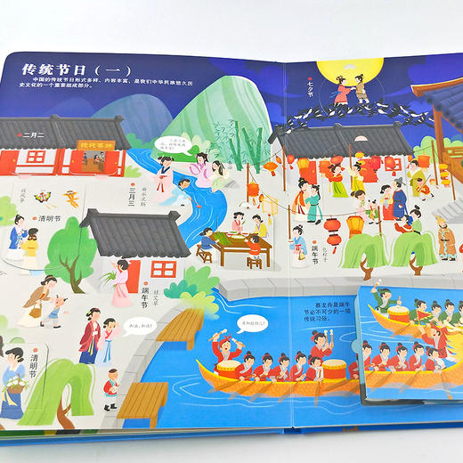 揭秘中华文明翻翻书3d立体书全2册儿童图画玩具书启蒙情景认知益智幼儿园撕不烂早教书宝宝故事书0-3-6周岁亲子互动阅读故事绘本 商品图3