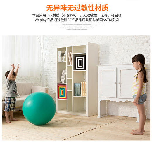 台湾WEPLAY原装进口幼儿园感统器材龙珠玩具儿童游戏瑜伽球 商品图3