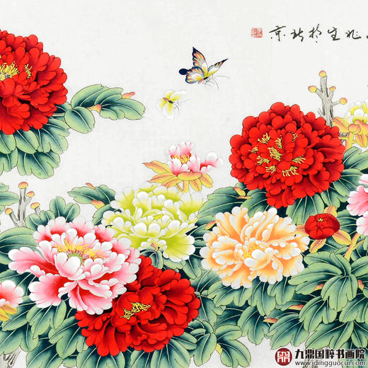 李兆生《国色天香》68*178cm 花鸟横幅作品 茶室/卧室挂画 商品图3