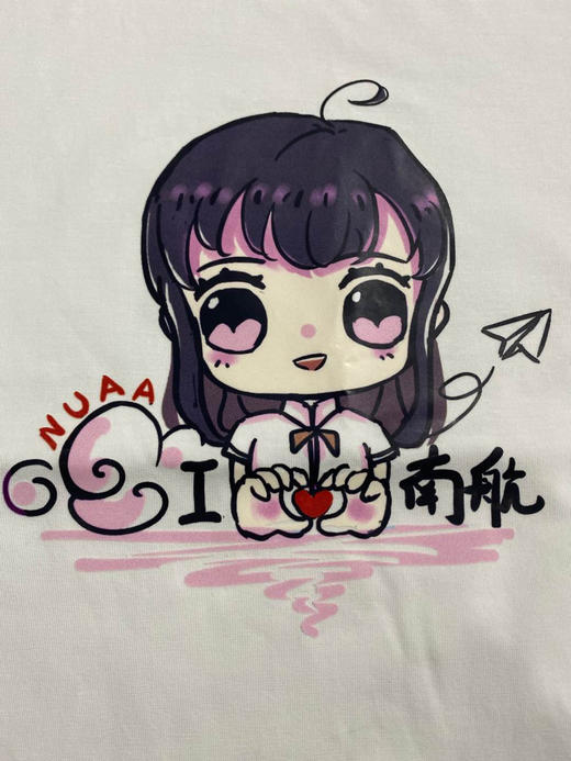 免费送！南航NUAA创意T恤纸飞机情侣款 商品图4