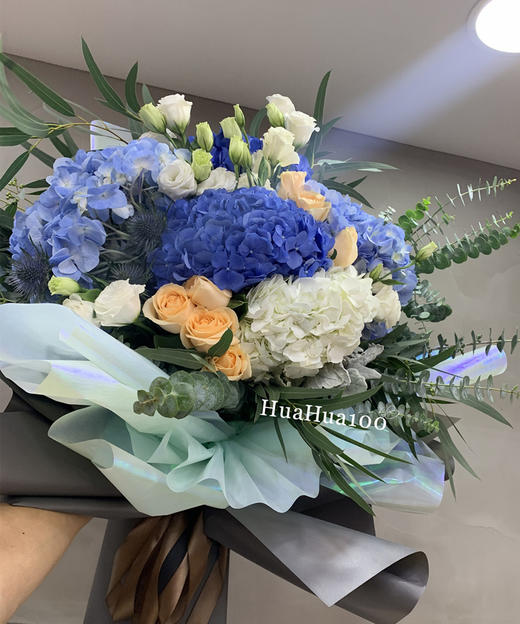 夏日心情丨绣球玫瑰混合花束（常规版+plus版） 商品图1