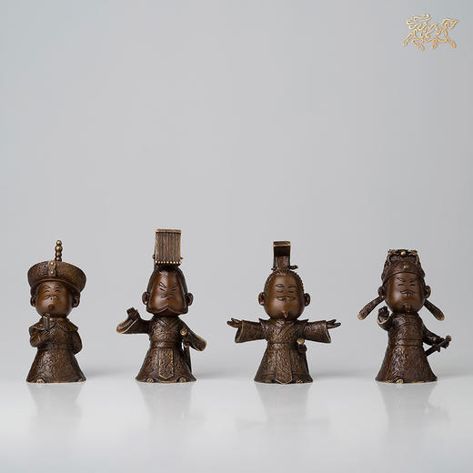 停产 铜师傅 全铜摆件 《千古一帝（一套四个）》限量版 家居饰品 摆件 商品图2