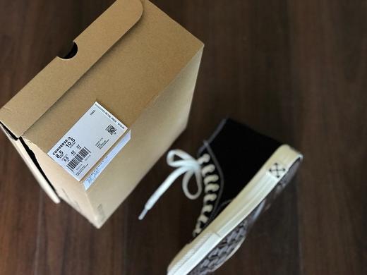 Virgil Abloh限量 OFF White x Converse Chuck 1970S 经典帆布高帮板鞋“OW黑白阴阳 商品图8