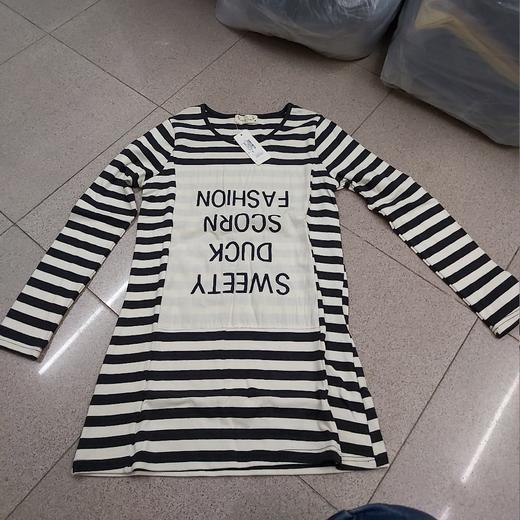 女横条卫衣3943 商品图0