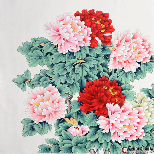 李兆生《国色天香》68*178cm 花鸟横幅作品 茶室/卧室挂画 商品图2