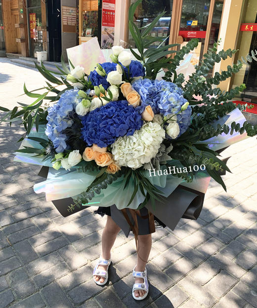 夏日心情丨绣球玫瑰混合花束（常规版+plus版） 商品图2