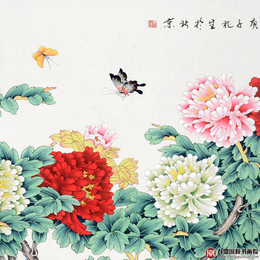 李兆生《国色天香》68*178cm 花鸟横幅作品 茶室/卧室挂画 商品图3