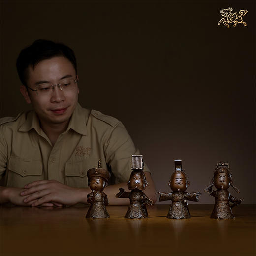停产 铜师傅 全铜摆件 《千古一帝（一套四个）》限量版 家居饰品 摆件 商品图3