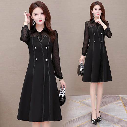 YWE-20X03小香风修身气质减龄时尚连衣裙 商品图0