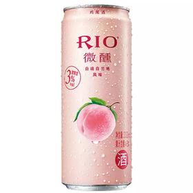 锐澳鸡尾酒3度白桃白兰地风味330ML微醺果酒低度甜酒