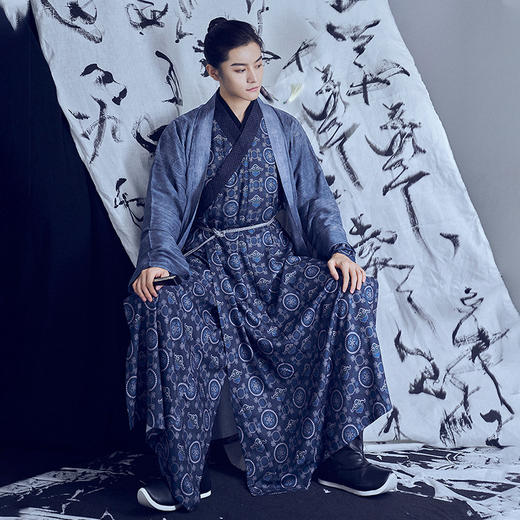 一人之下 华裳九州半亭风汉服 溯源奇门无羁 王也宋制交领衫 腾讯动漫官方 商品图1