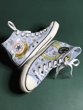 CONVERSE匡威官方 Chuck Taylor All Star 高帮帆布 独角兽小马宝莉印花