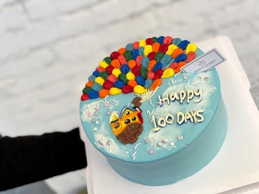 飞屋环游记手绘生日奶油蛋糕 商品图0