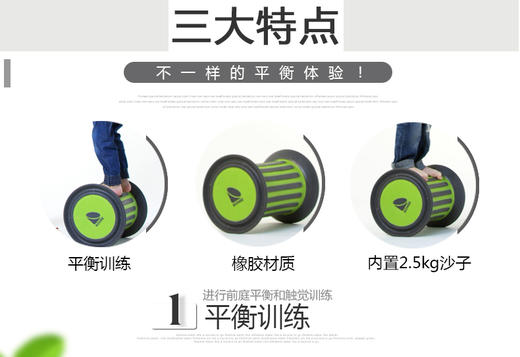 丹麦原装进口GONGE幼儿园玩具早教感统器材平衡训练鼓形滚筒 商品图1